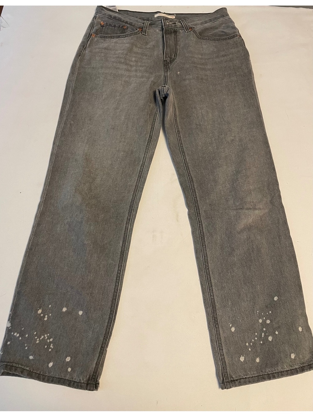 Levi's Low Pro Straight Gray Jeans Size 30